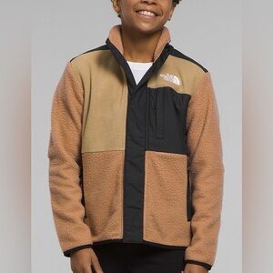 The North Face Camel and Black Fleece Jacket